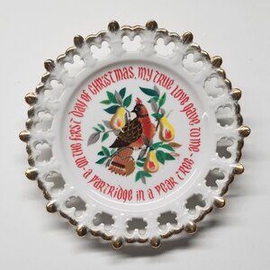 On The First Day Of Christmas, "A Partridge in a Pear Tree" Christmas Plate